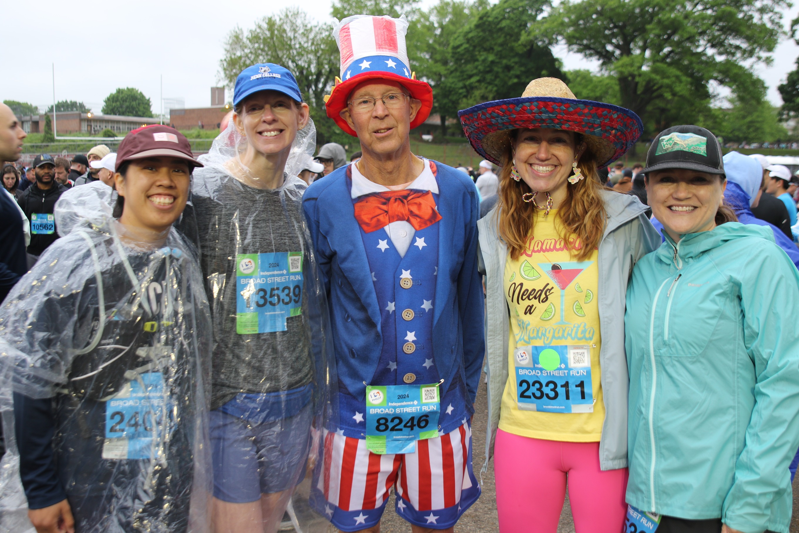 Dressed up runners