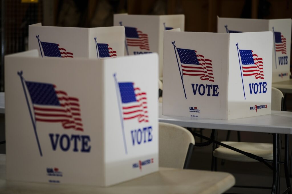 Election 2024 Pennsylvania Voting booths