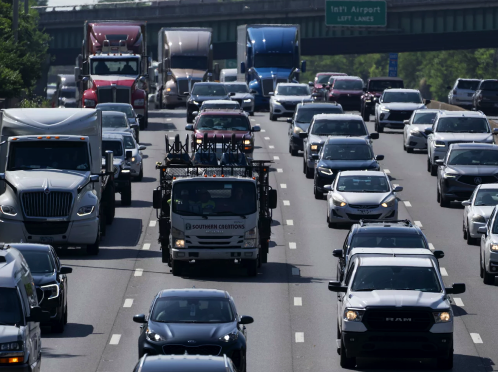 highway-traffic-npr-2024-05-24 highway filled with cars