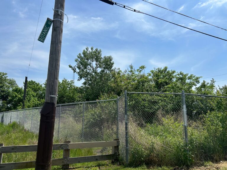 The site of the former 49th Street Terminal along the Schuylkill River in Southwest Philadelphia will be cleaned up using a federal brownfield grant. (Sophia Schmidt/WHYY)