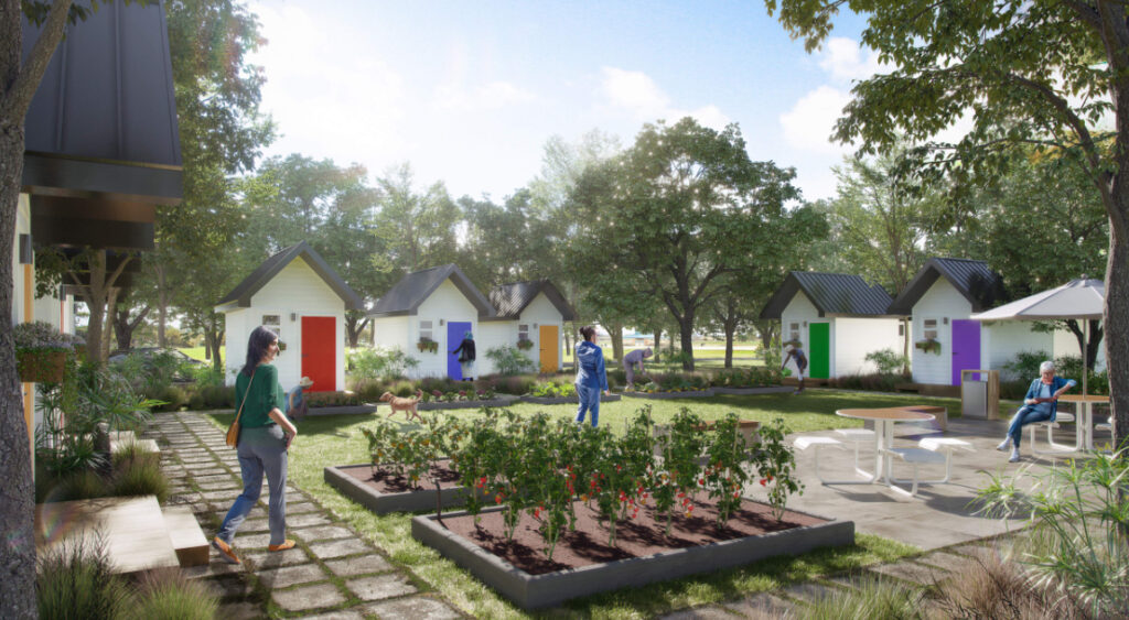 tiny-home-sanctuary-village-philadelphia-rendering A rendering of the Sanctuary Village project