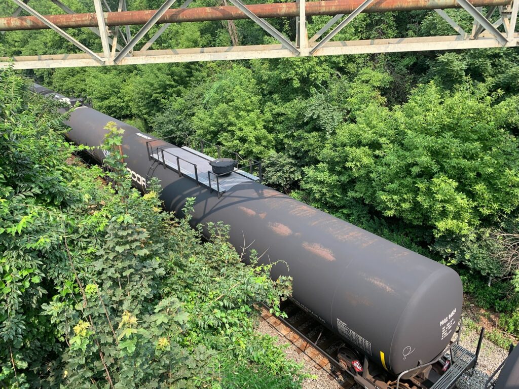 whitemarsh-township-derailment-4 A section of a CSX train on tracks