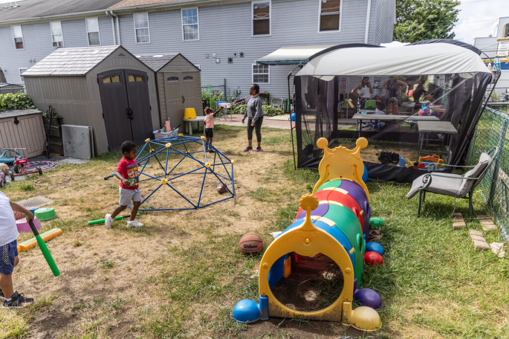 Children playing outside