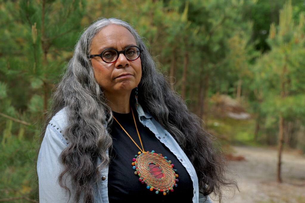 2024 05 20-elee-tyrese gould jacinto-quinton township nj cohanzick longhouse sanctuary and nature reserve-portrait in woods Tyrese Gould Jacinto
