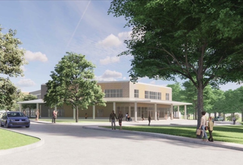 New city health center rendering-new A rendering of the upcoming health center