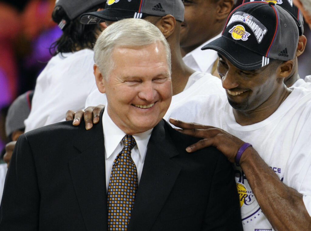 Obit Jerry West Jerry West and Kobe Bryant
