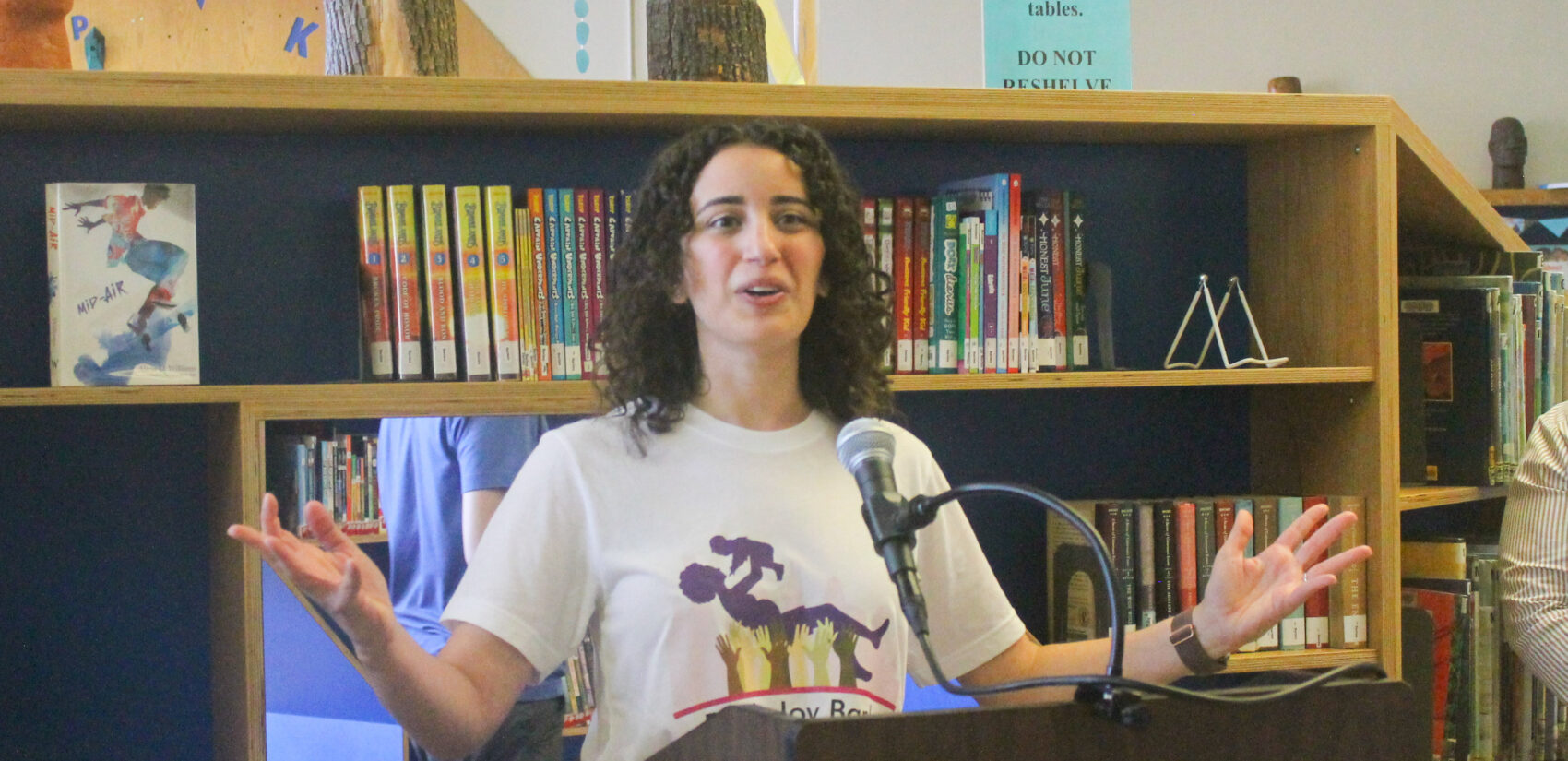 Dr. Stacey Kallem, director of the Philadelphia Division of Maternal, Child, and Family Health, says alleviating financial stress for pregnant women and people can improve maternal and infant health outcomes. (Nicole Leonard/WHYY)