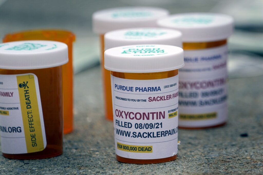 Fake pill bottle for Oxycontin