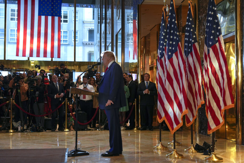 Trump Hush Money Trump speaking