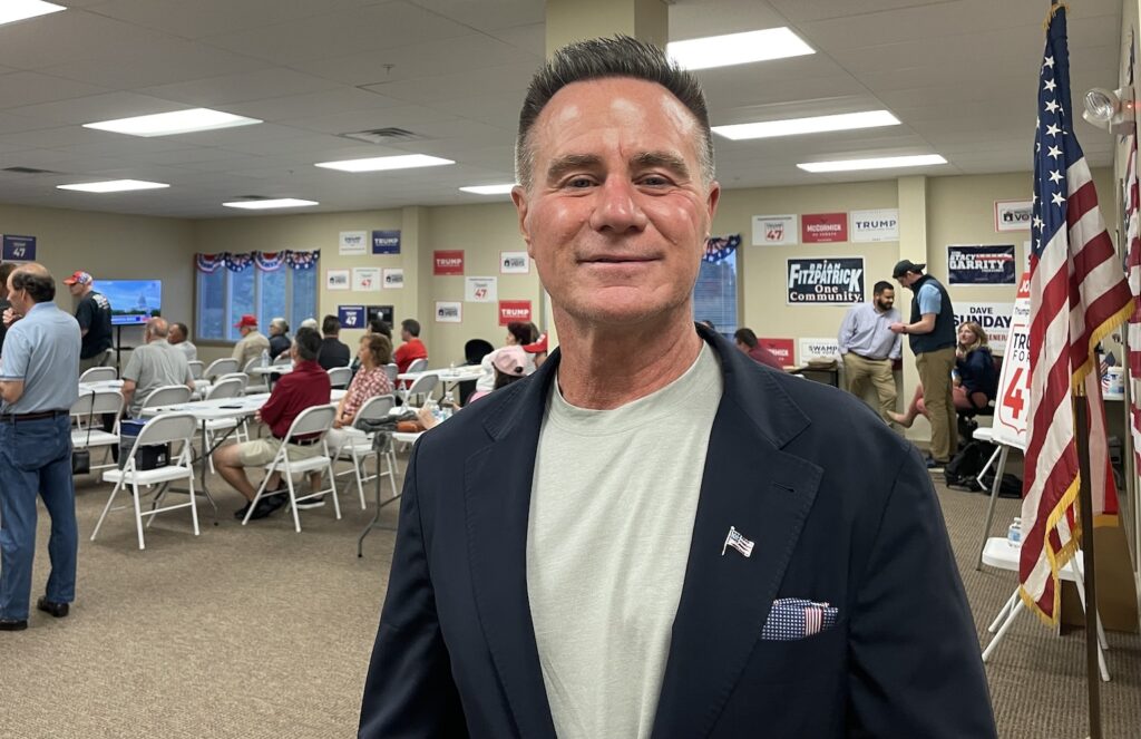 bucks-gop-debate-e-neil-2024-06-27-2 Jim Worthington at the watch party