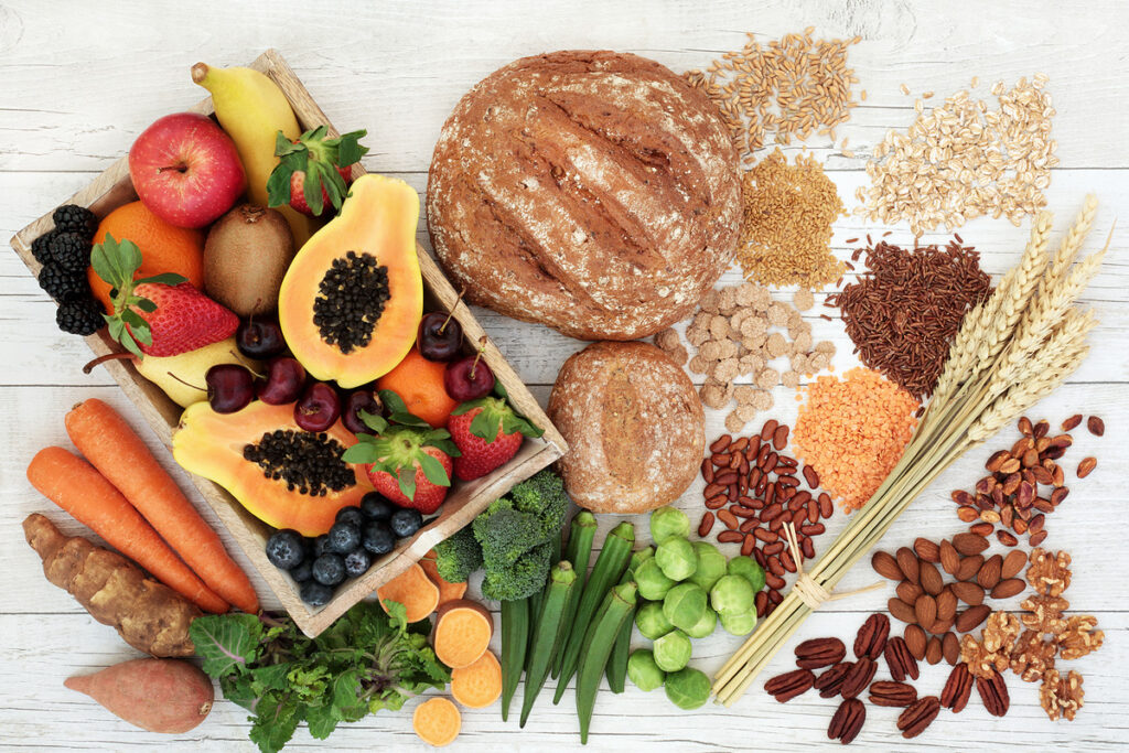 Healthy high fibre diet food concept with legumes, fruit, vegeta Research centers are investigating the promise of precision nutrition and a national study is now underway.(Bigstock/marilyna)