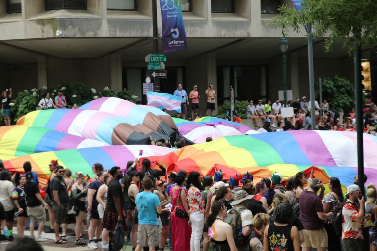 A 400-foot Pride flag