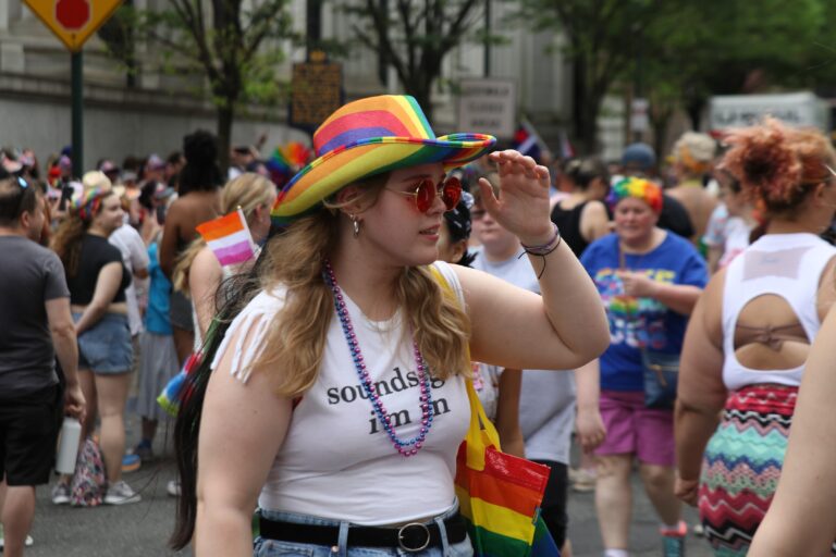 People marching for Philly Pride 365
