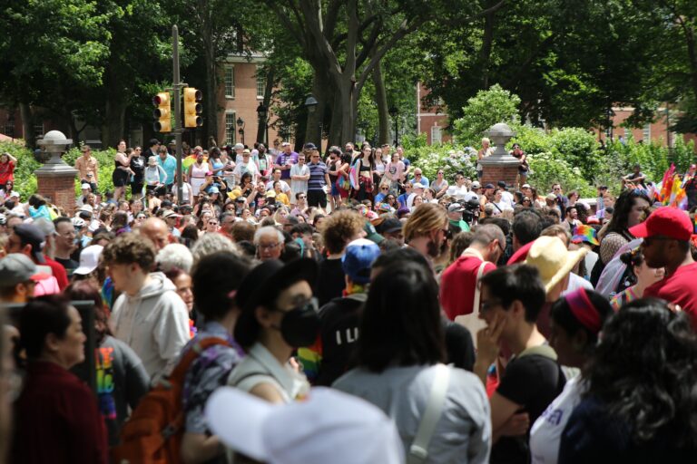 People marching for Philly Pride 365