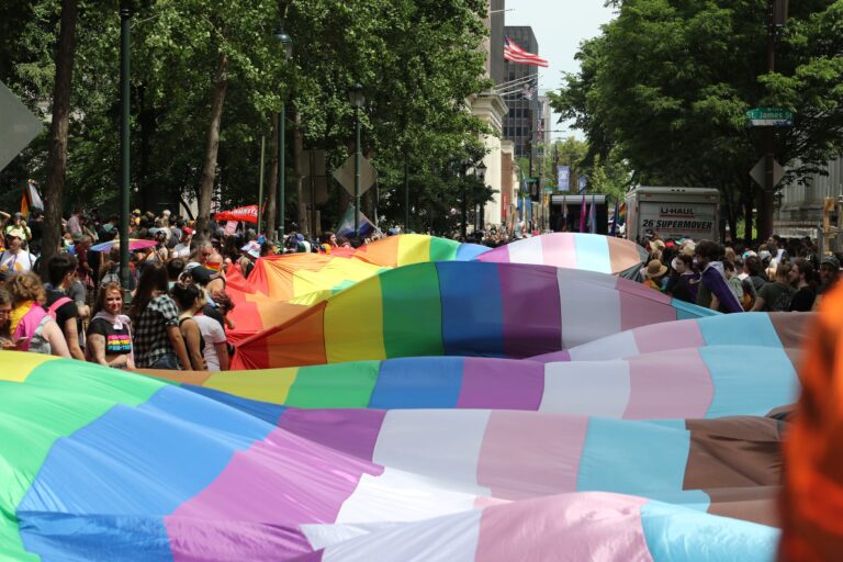 A 400-foot Pride flag