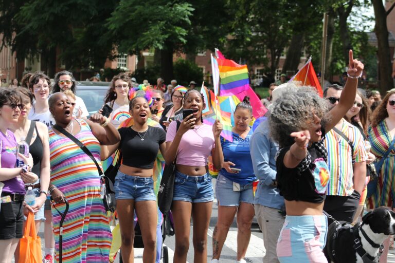People marching for Philly Pride 365