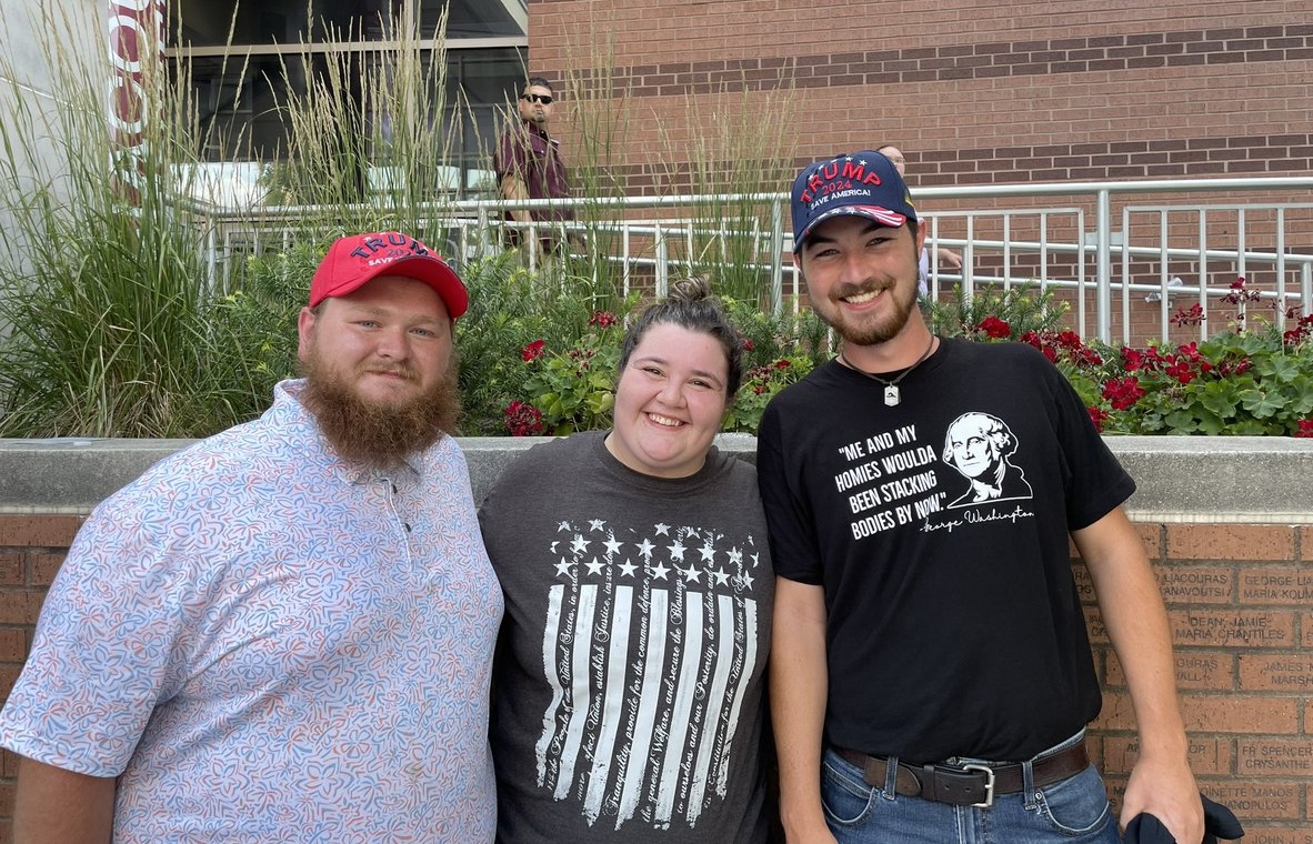 3 Trump supporters at his rally