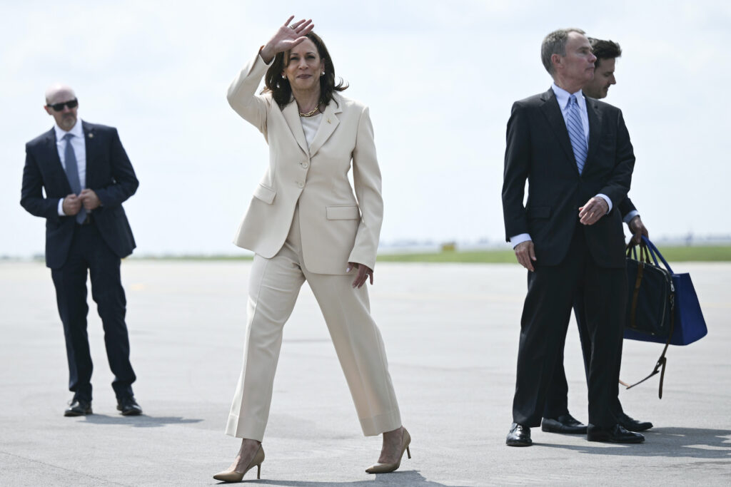 Kamala Harris at the airport