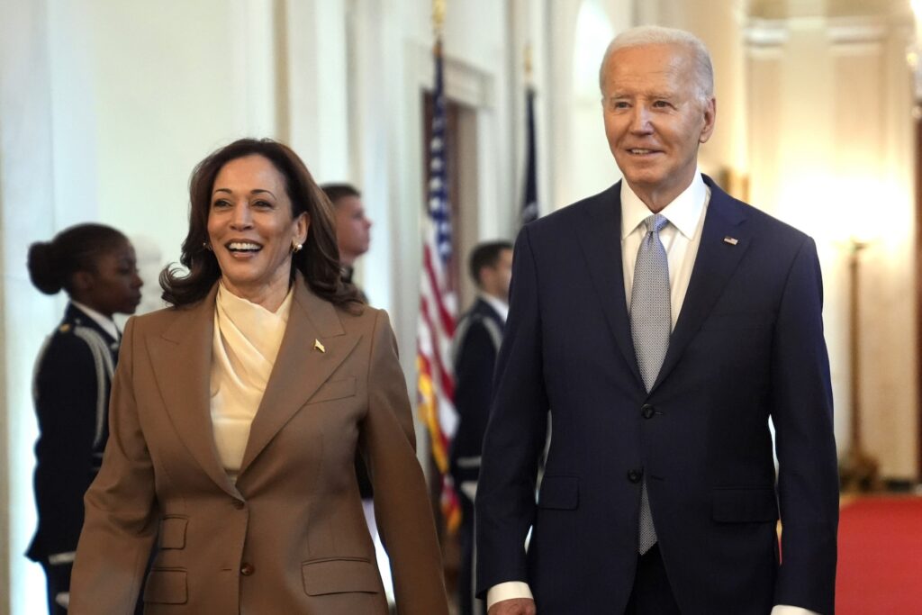 Kamala Harris and Joe Biden