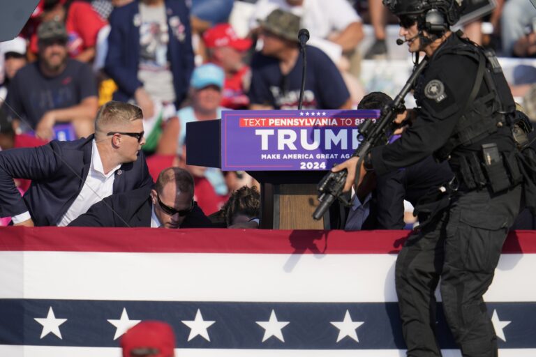 Aftermath of shooting at Trump rally
