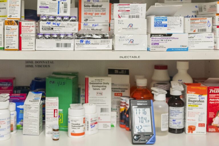 medicine on a shelf