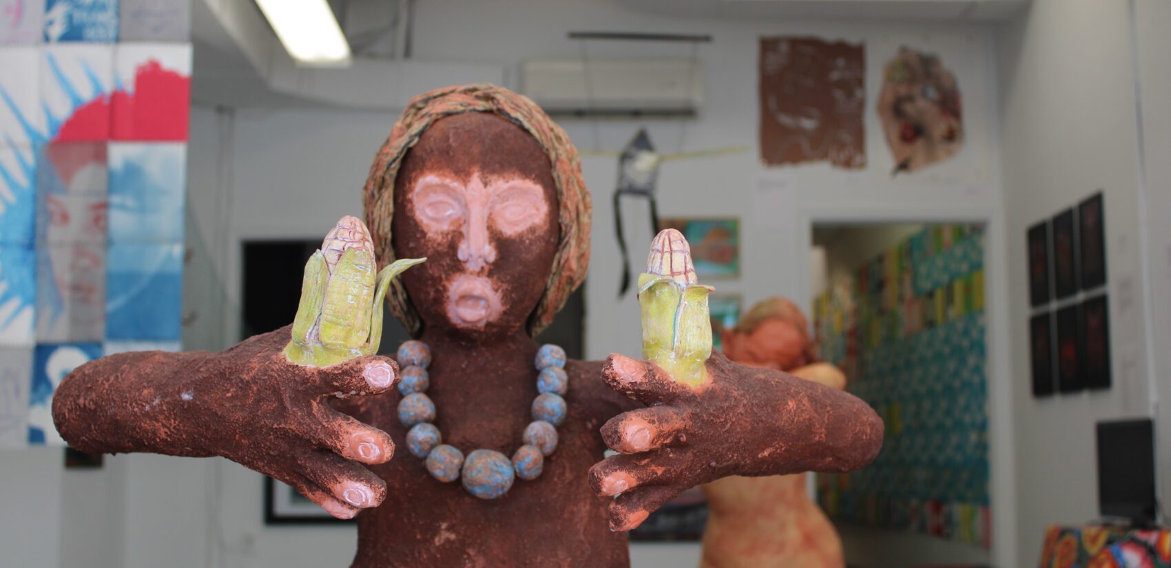 A sculpture by Ivonne Garcia is featured in the 
