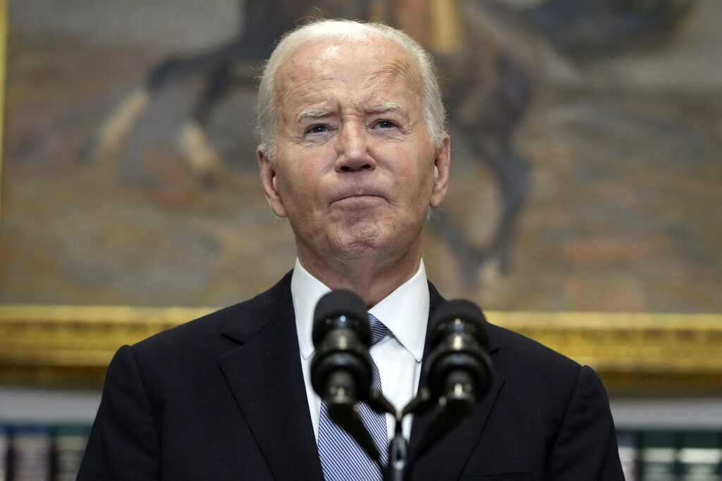 Joe Biden President Joe Biden speaks from the Roosevelt Room of the White House in Washington, Sunday, July 14, 2024, about the apparent assassination attempt of former President Donald Trump at a campaign rally in Pennsylvania