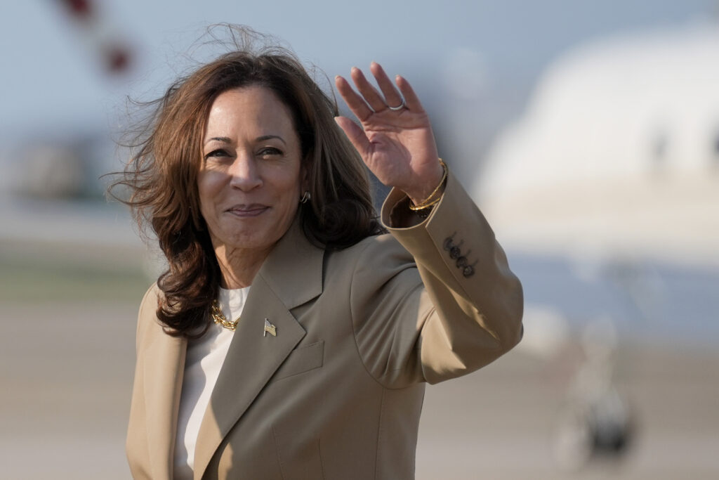 Election 2024 Harris Kamala Harris waves