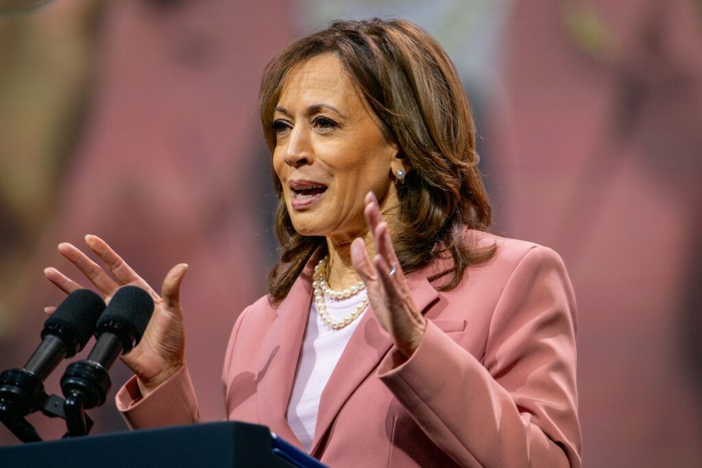 Vice President Kamala Harris Speaks At The Alpha Kappa Alpha Sorority, Inc’s 71st Boule In Dallas Vice President Kamala Harris speaks to members of the Alpha Kappa Alpha Sorority at the Kay Bailey Hutchison Convention Center