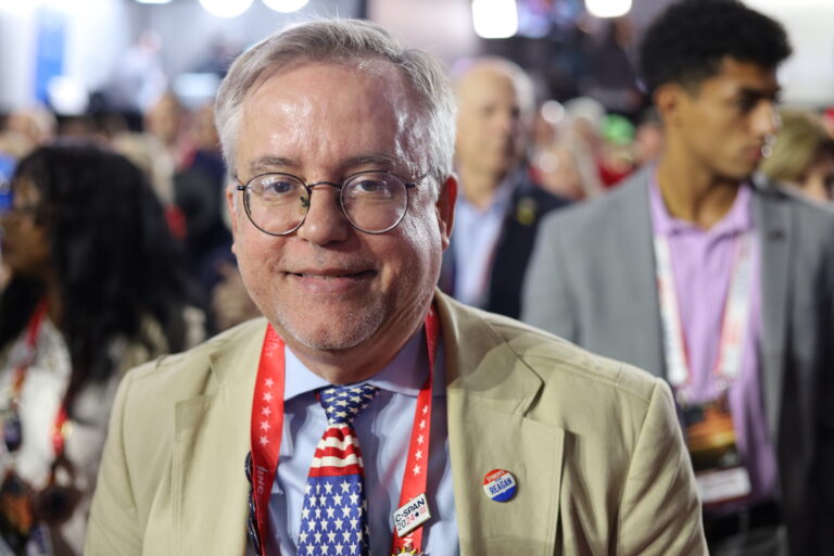 Delegates on the floor at the RNC