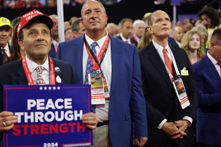 Delegates in the crowd at the RNC
