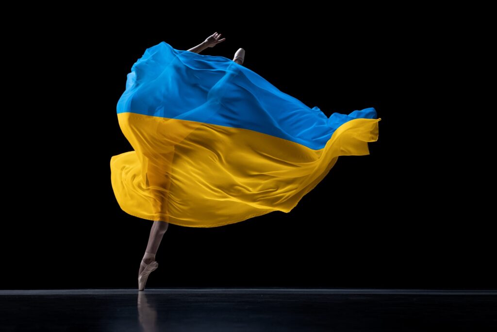 02 -National Ballet of Ukraine, Photo Credit_ Oleksandra Zlunitsyna A dancer is seen from the National Ballet of Ukraine