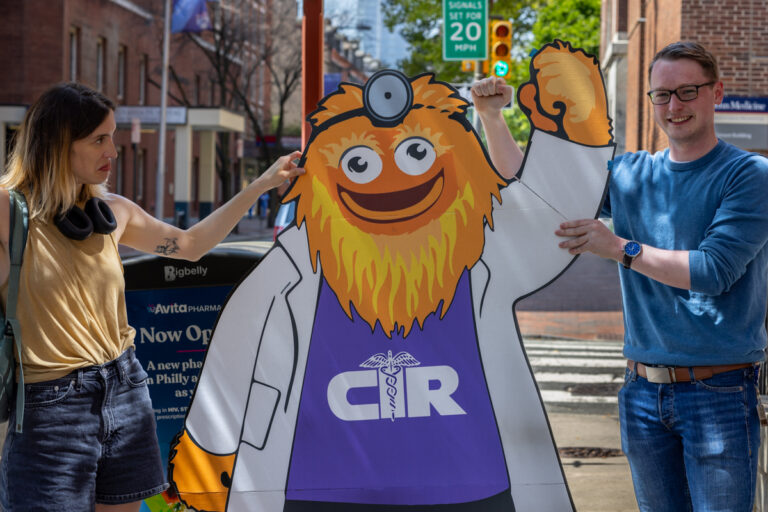 two doctors and a Gritty cutout