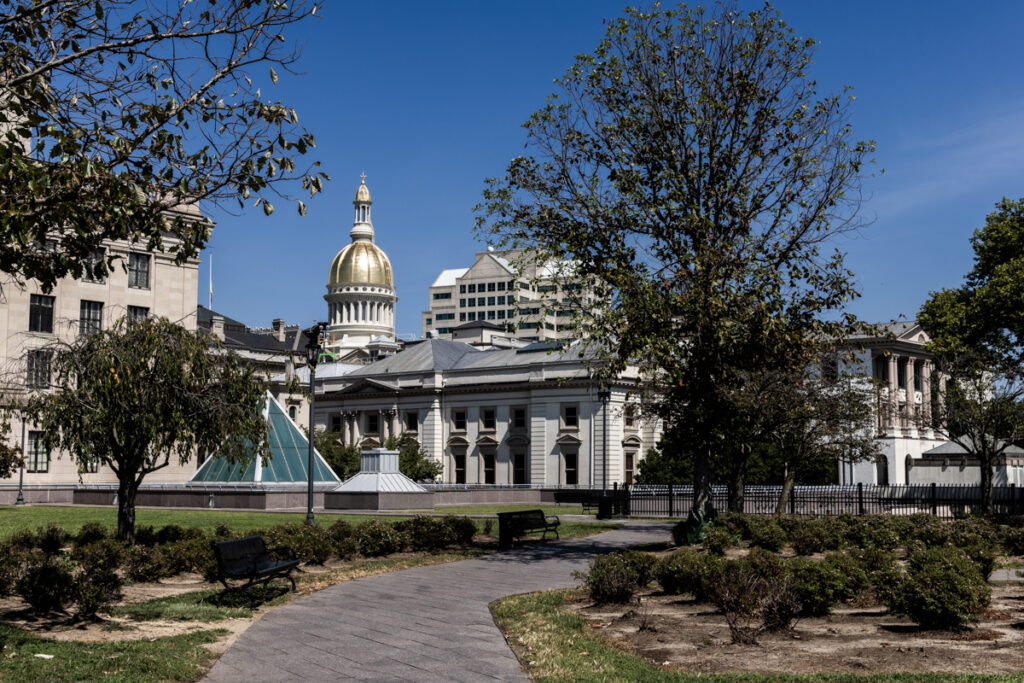 The New Jersey State House in Trenton. (Kimberly Paynter/WHYY) N.J. Capitol building