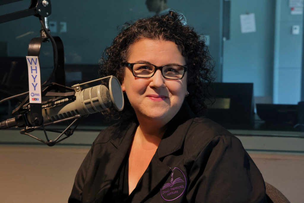 Former Mutter Museum scientist Anna Dhody looks at the camera