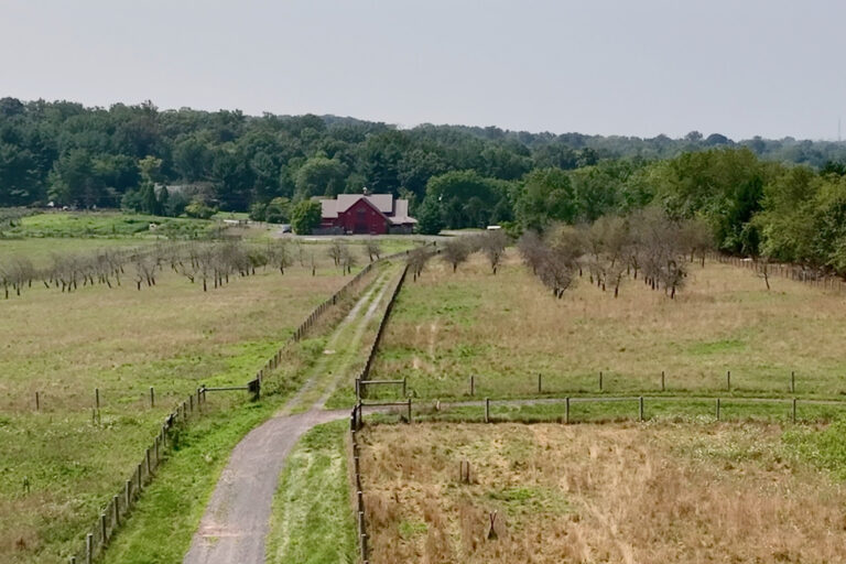 an overhead view of Willow Creek Farm Preserve