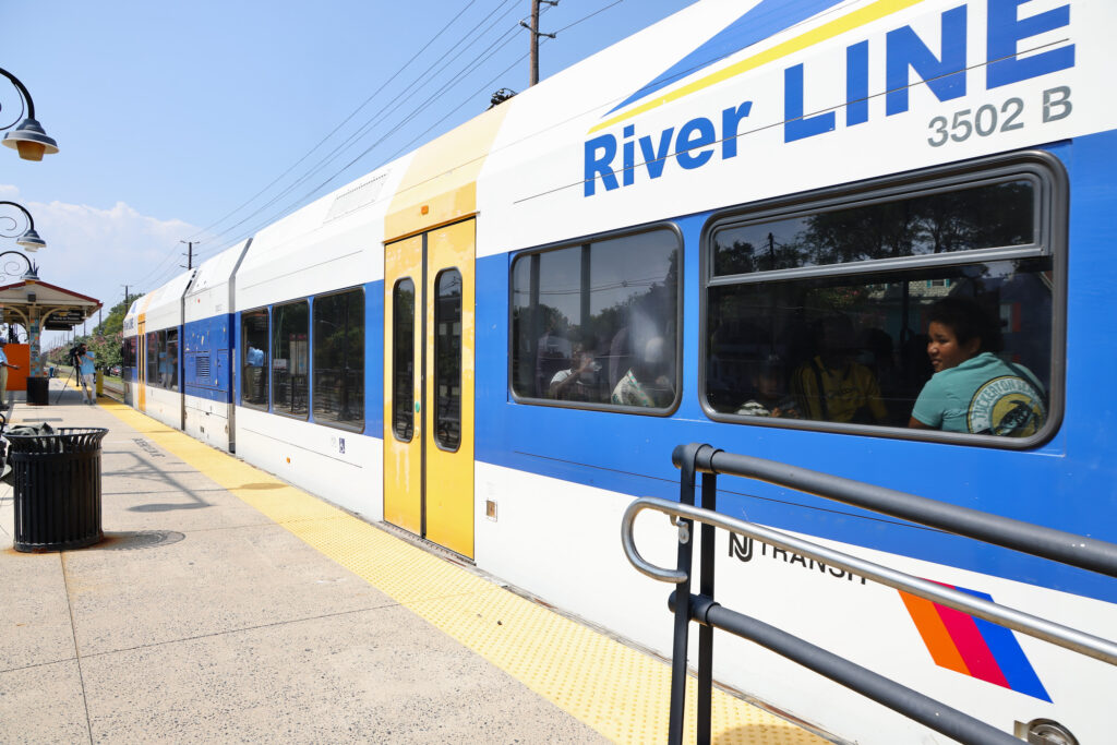 2024 08 26-e lee-riverton nj-river line police funding the outside of the NJ Transit River Line