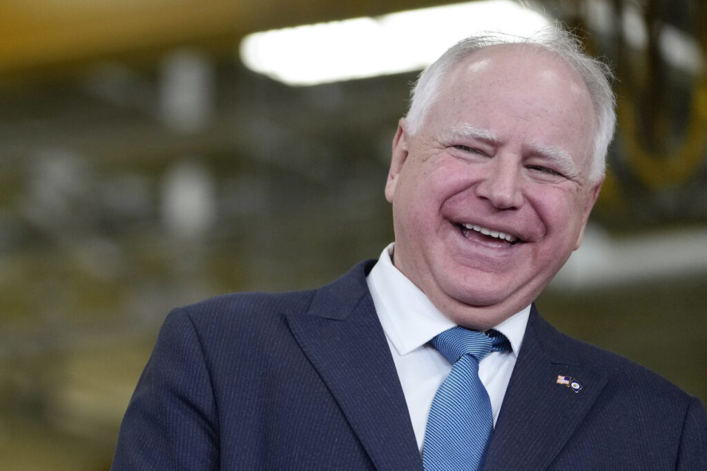 Tim Walz Tim Walz laughing
