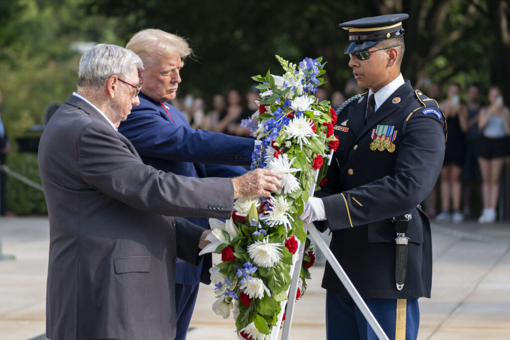 Donald TrumpBill Barnett Trump at Arlington Cemetery