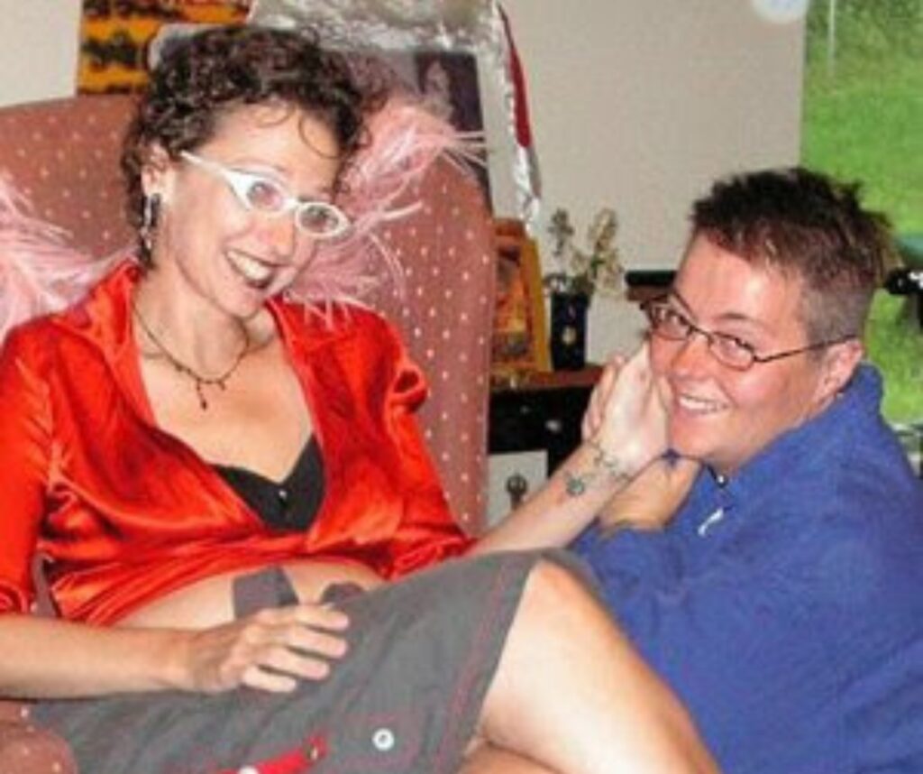 HEATHER AND KELLI 1200 Kelli Dunham (right) was never good at asking for help —but after her partner, Heather McAlister died, Dunham promised McAlister that she would work on it. (Courtesy of Kelli Dunham)