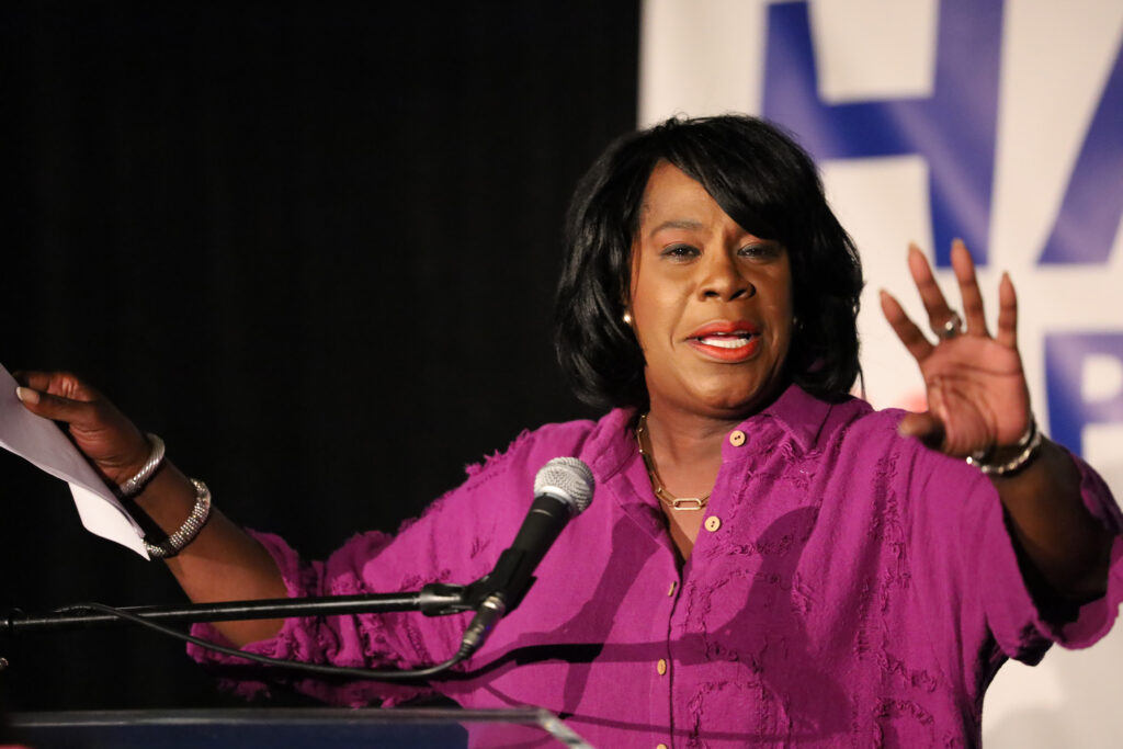 Parker01 Philadelphia Mayor Cherelle Parker speaks to young voters