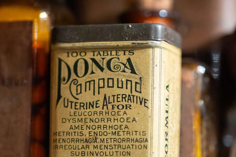 An old medicine labeled 