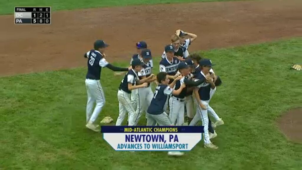 newtown_pennsylvania_bucks_county_little_league_world_series The Council Rock Newtown Little League team celebrates advancing to the Little League World Series