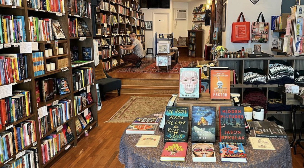 philly-bookstore-crawl Books are seen on display at a Philly bookstore