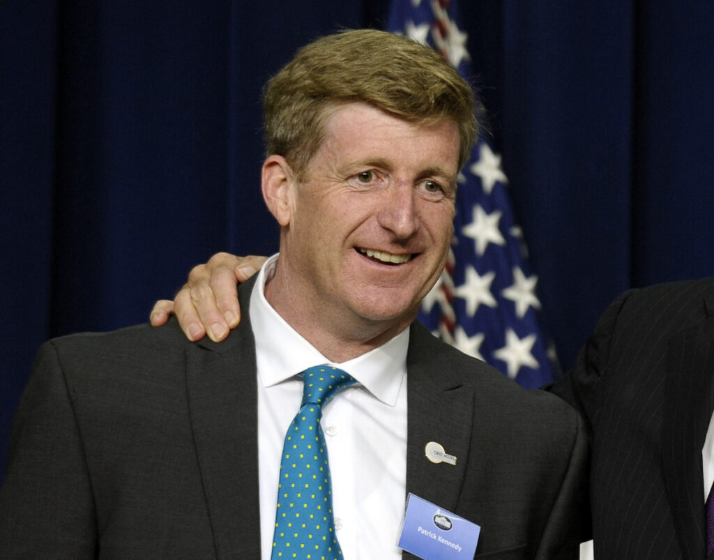 Patrick Kennedy This June 3, 2013 file photo shows former Rhode Island Rep. Patrick Kennedy at the National Conference on Mental Health, in Washington. (AP Photo/Susan Walsh, File)