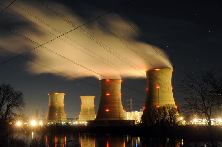 The Three Mile Island nuclear power generating station