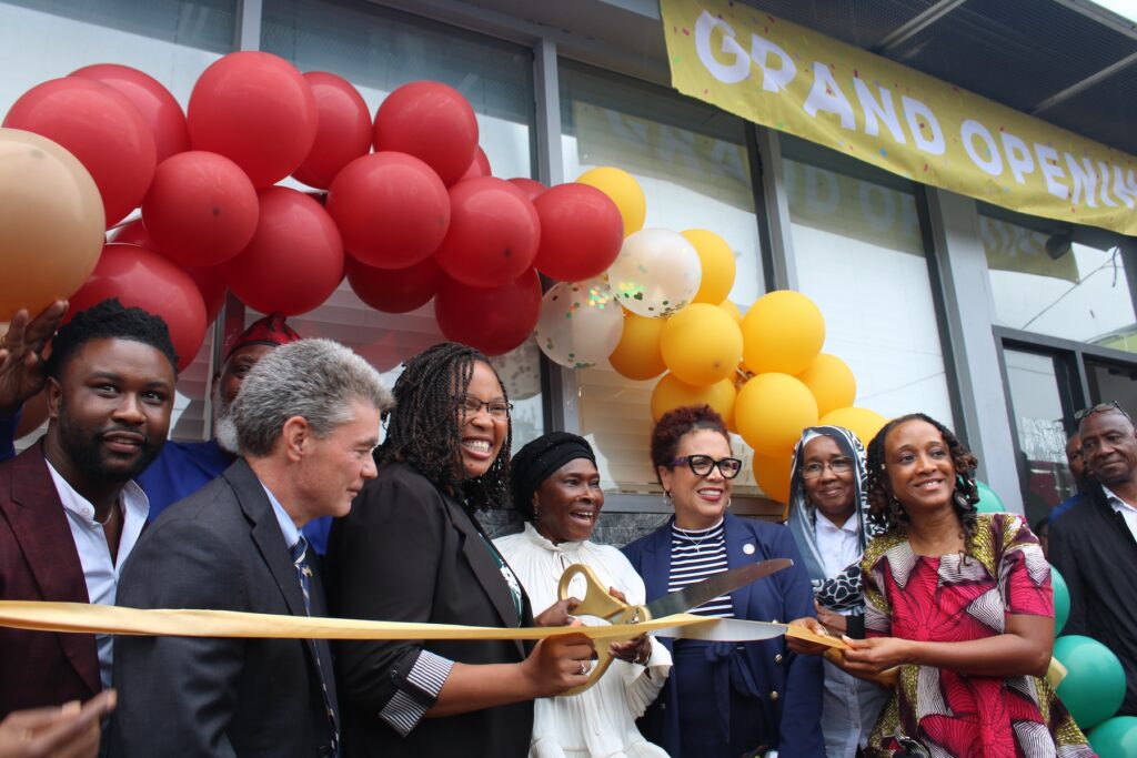 Ribbon cutting at the new AFAHO office