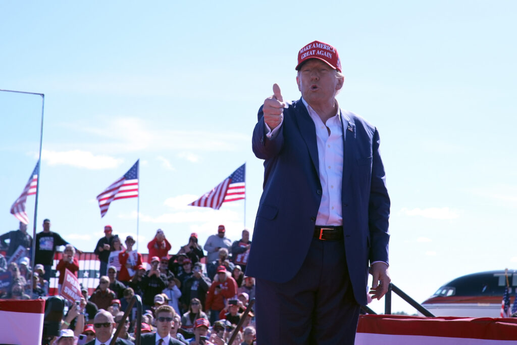 Election 2024 Trump Donald Trump gestures