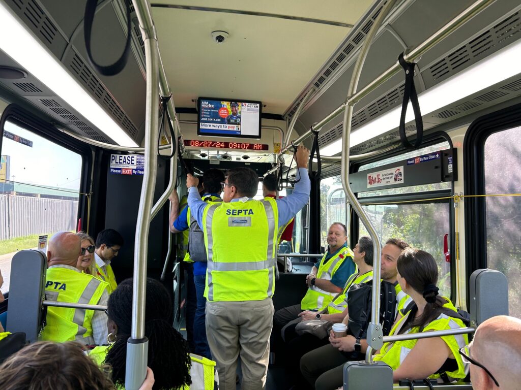 fuel-cell-hydrogen-bus-septa-2 Employees with SEPTA on a new fuel cell bus