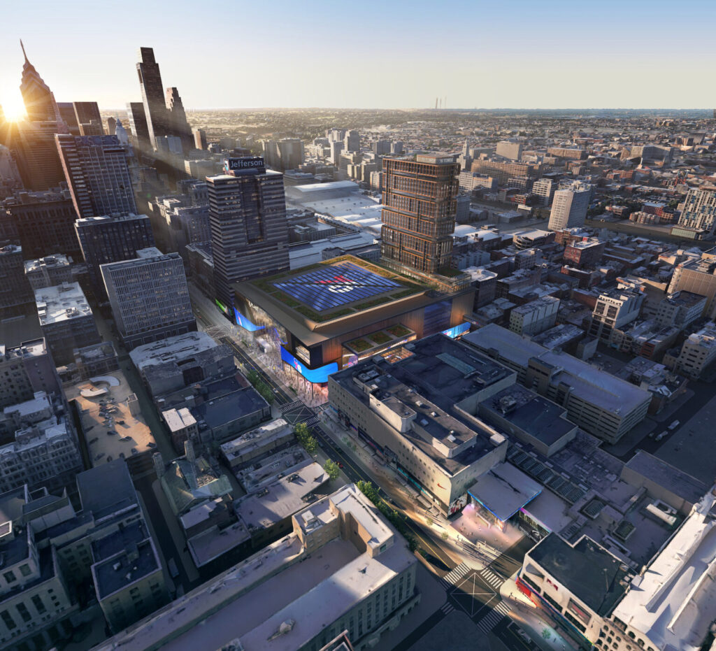 gens_fmall_cam01_Aerial_76ers-1536×1396 Proposed 76ers arena rendering